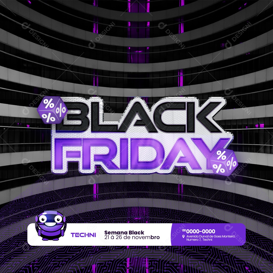 Semana Black Friday Media PSD Editável