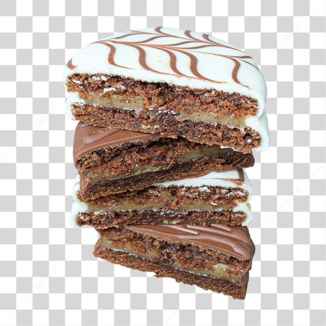 Pão De Mel Dividido Em Duas Partes PNG Transparente