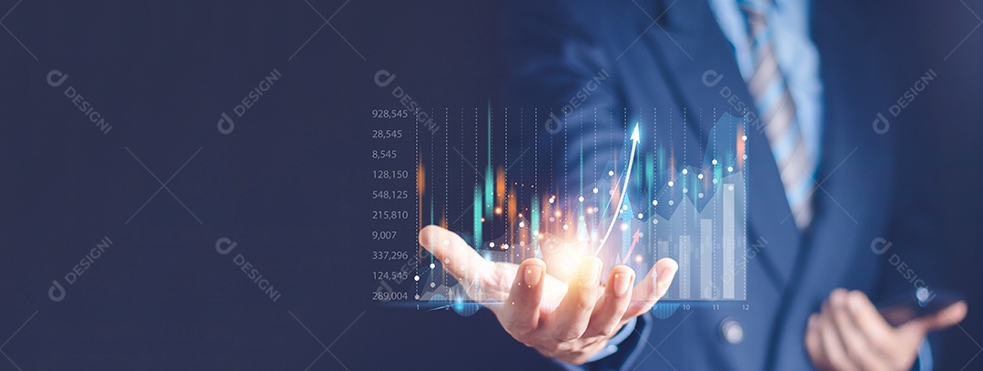 Planejamento e estratégia, mercado de ações, crescimento dos negócios, progresso