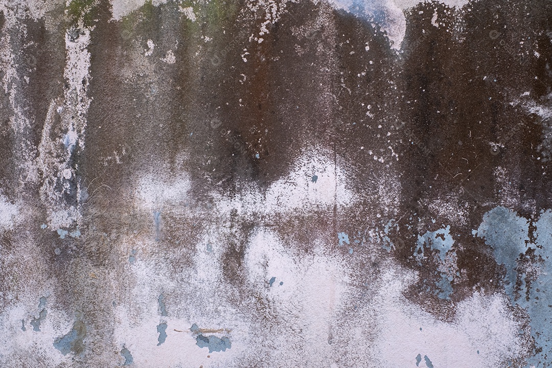 Velho muro de concreto em preto e branco, parede de cimento, parede quebrada