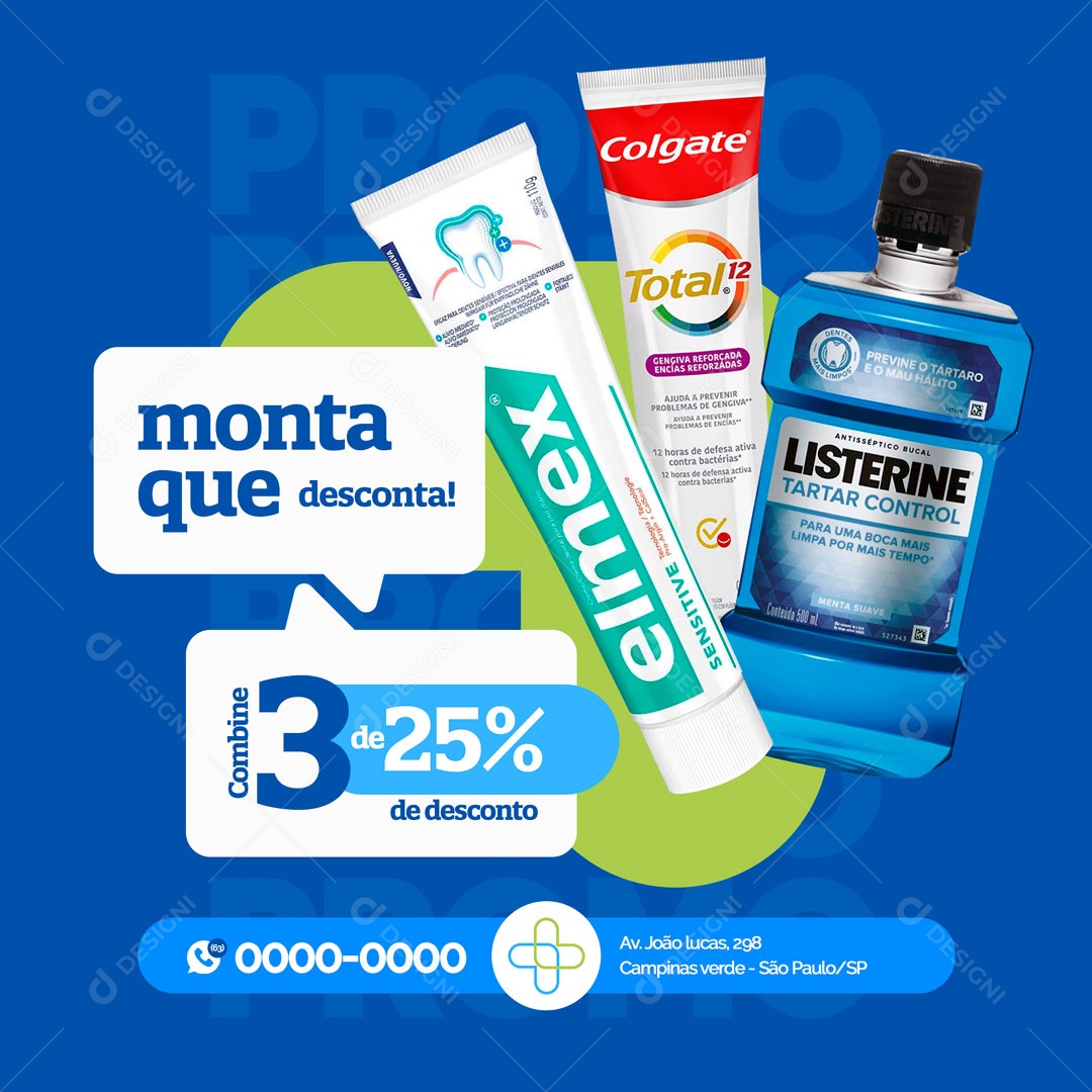 Farmácia Drogaria Kit Social Media PSD Editável