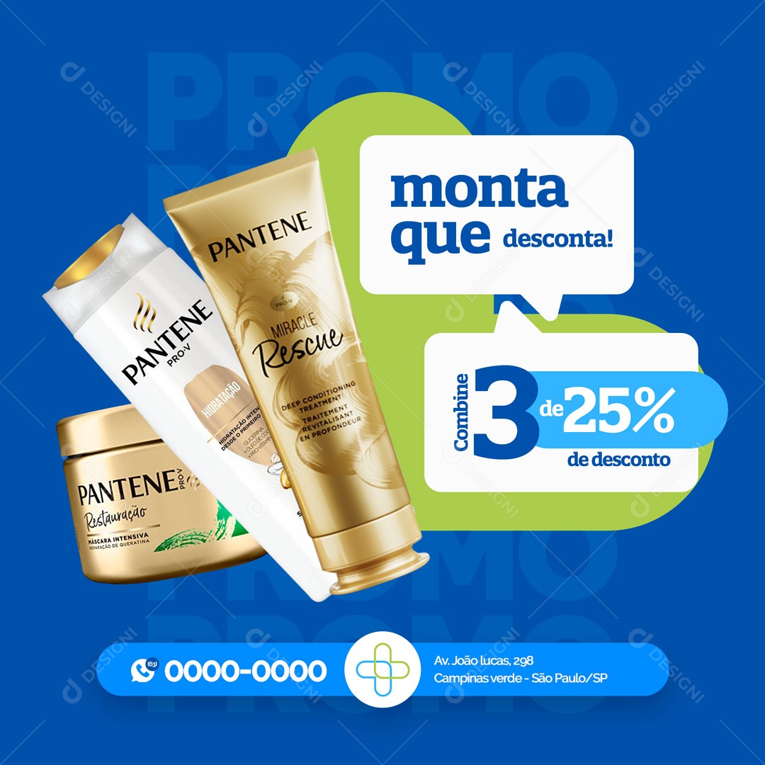 Farmácia Drogaria Monte seu Kit Social Media PSD Editável