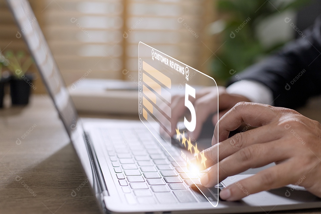 Revisão do cliente bom conceito de classificação, revisão do cliente