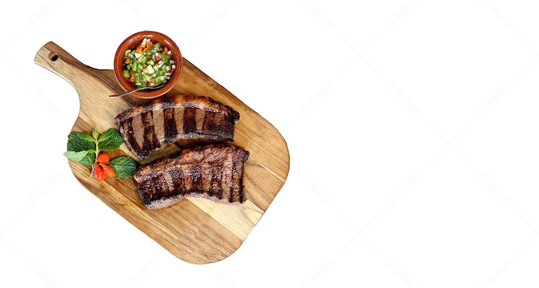 comida brasileira. Palmito, abóbora legumes grelhados na churrasqueira