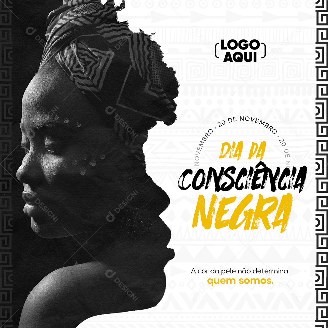 Dia da Consciência Negra Vidas Negras Importam Social Media PSD Editável