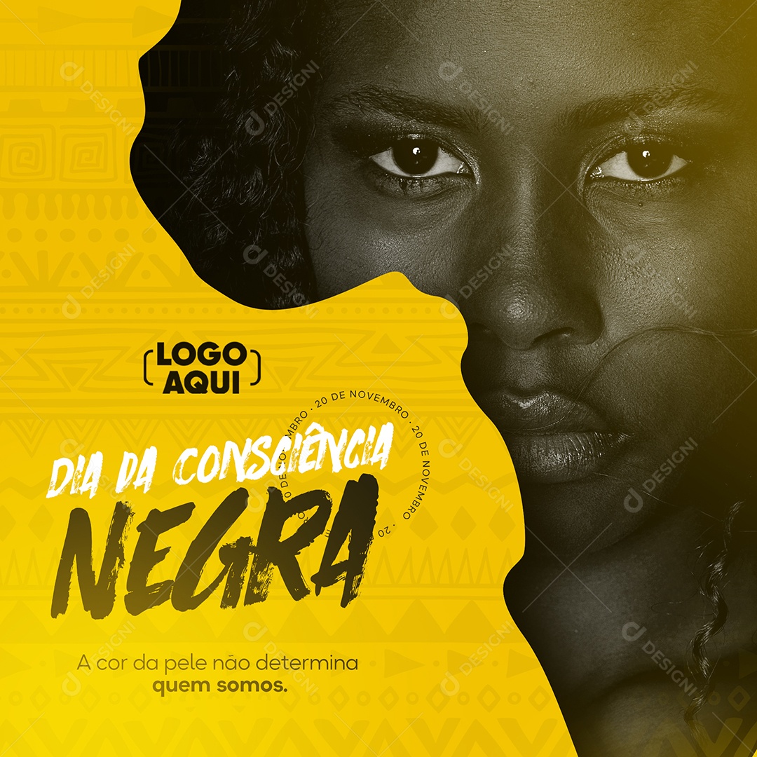 Dia da Consciência Negra Vidas Negras Importam Social Media PSD Editável