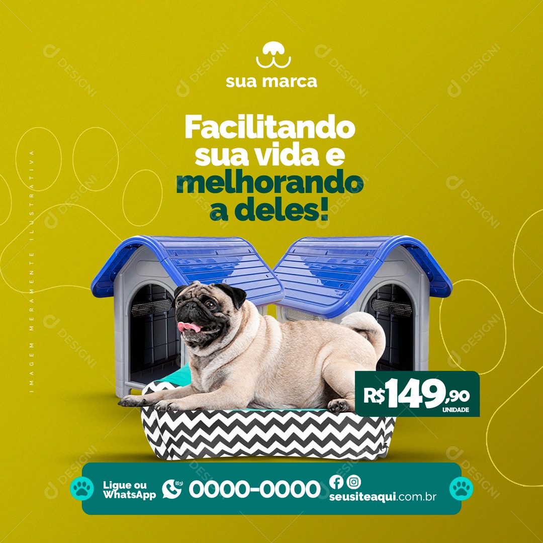 Social Media Pet Shop PSD Editável