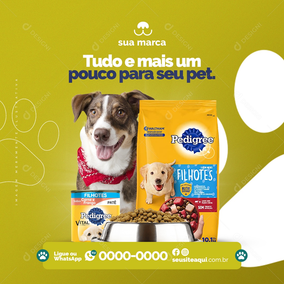 Pet Shop Tudo e mais um pouco para seu Pet Social Media PSD Editável