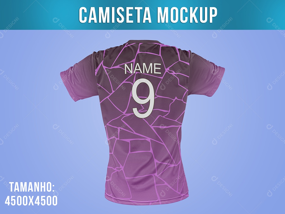 Camiseta Mockup Vista Trás PSD
