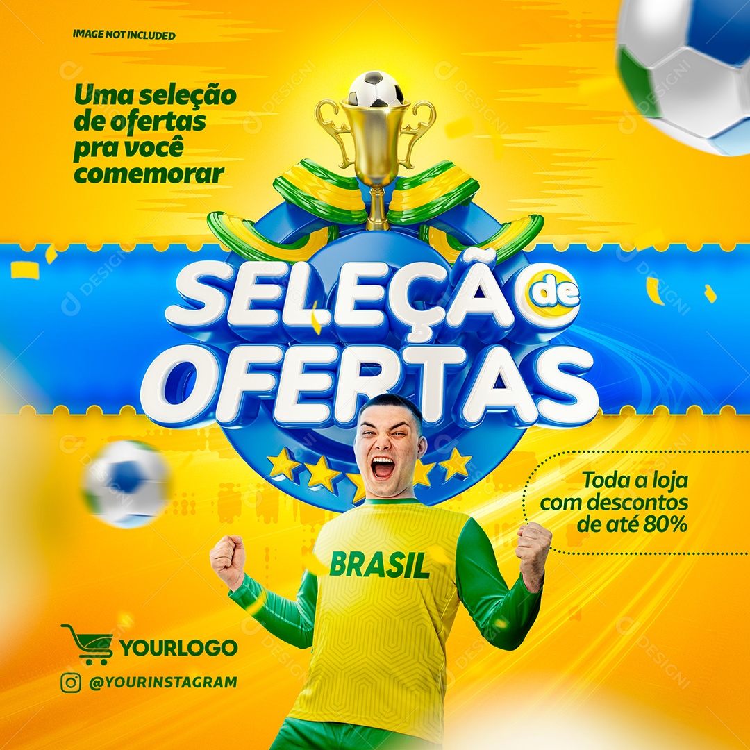 Social Media Seleção de Ofertas Uma Seleção de Ofertas PSD Editável