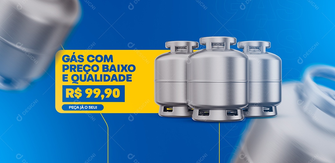 Capa de Facebook Gás de Cozinha PSD Editável