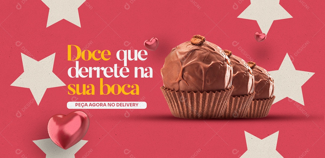 Capa de Facebook Doceria PSD Editável