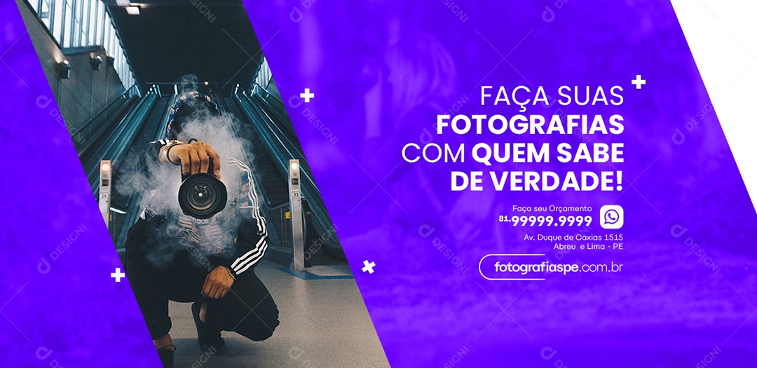 Capa de Facebook Fotografia PSD Editável