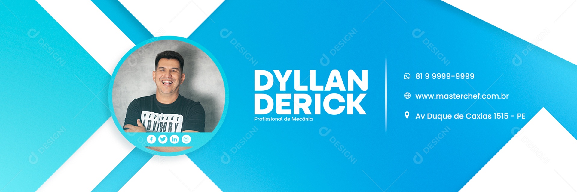 Assinatura de E-mail Oficina Mecânica PSD Editável