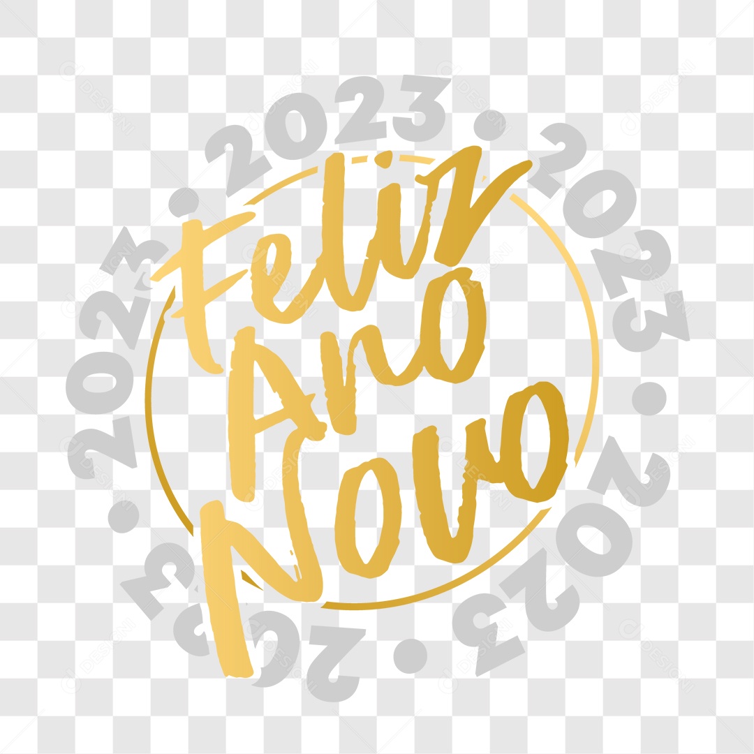 Lettering Feliz Ano Novo EPS + PNG