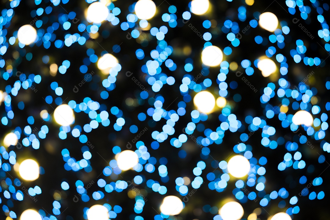 Luzes bokeh desfocadas