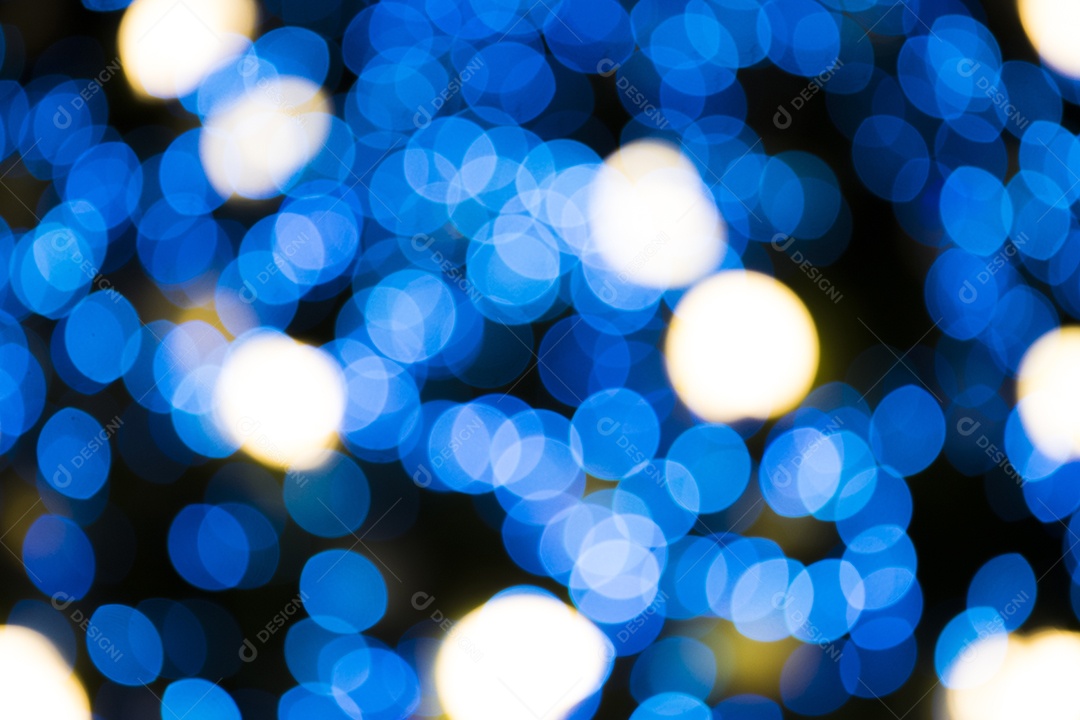 Luzes bokeh desfocadas