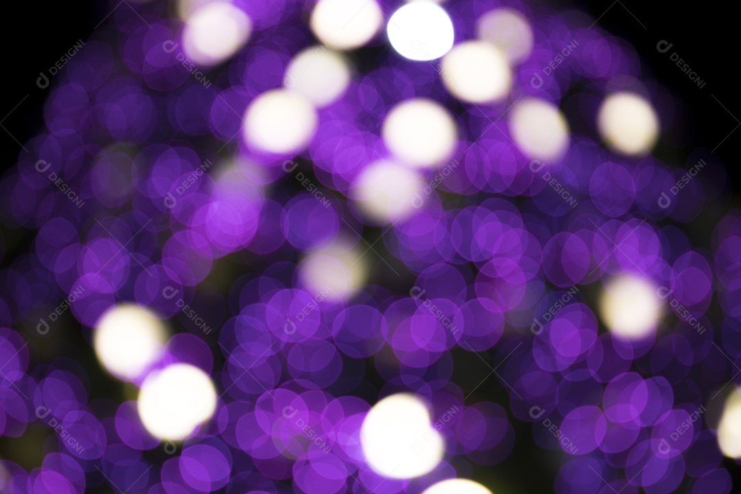 Luzes bokeh desfocadas