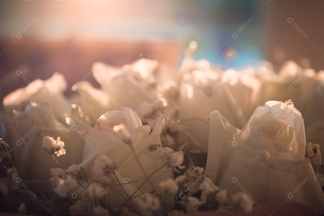 Buquê e flores para decoração de casamento