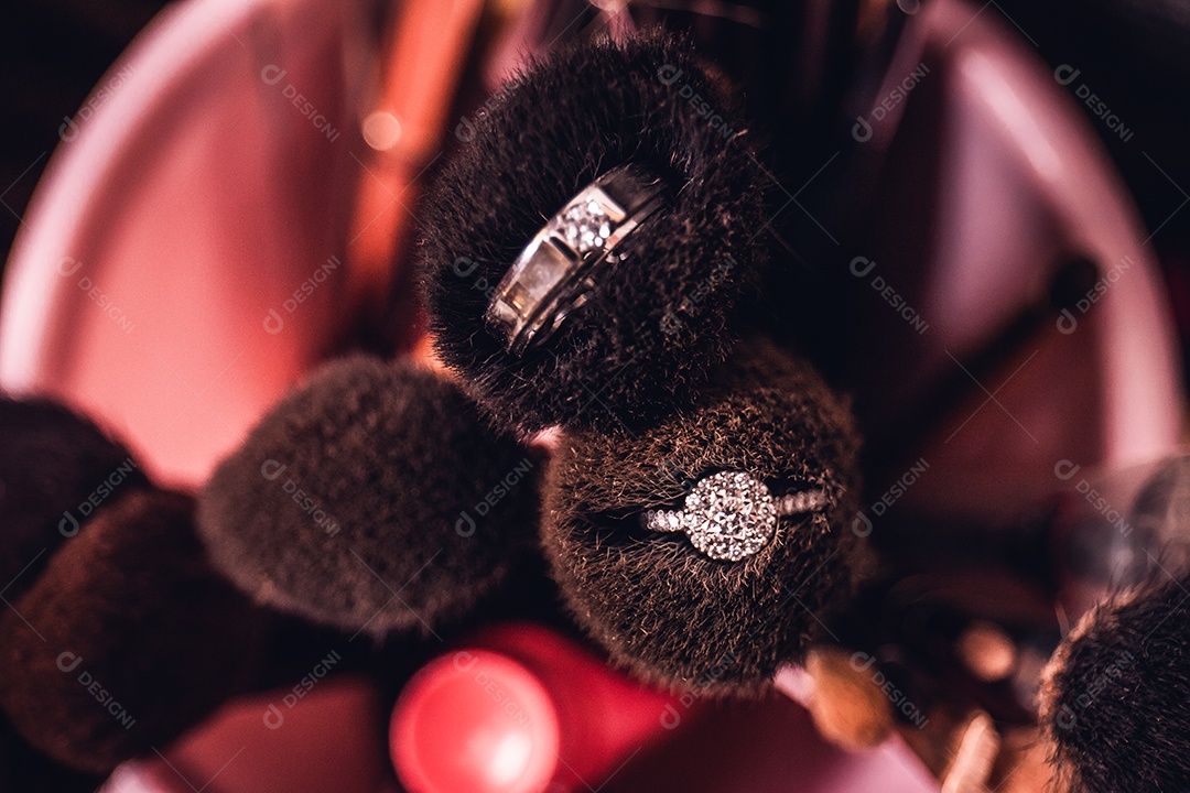 Anéis de casamento, estilo de imagem vintage