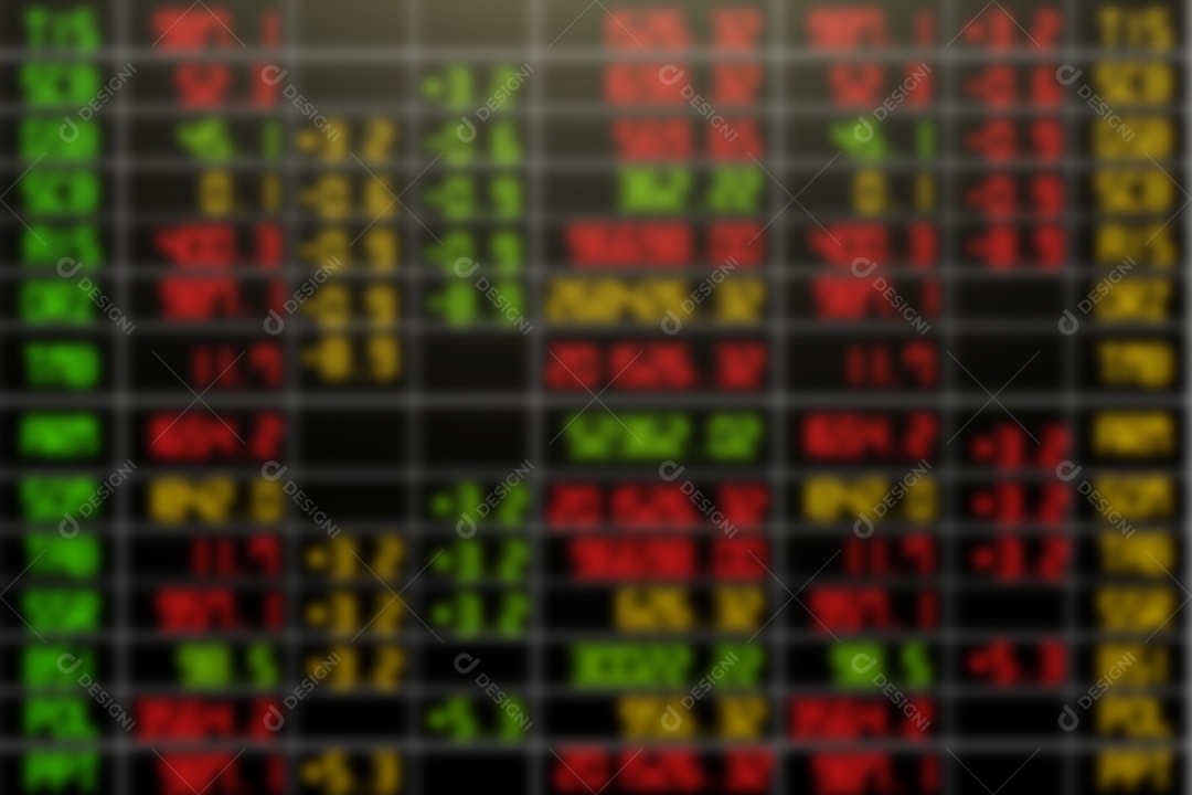 Mercado de ações embaçado para plano de fundo.