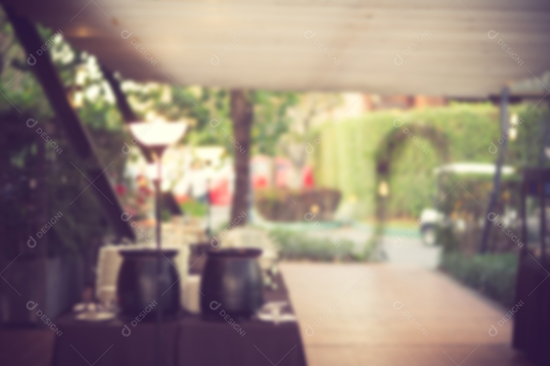 Restaurante Blur - imagem de estilo de efeito vintage.