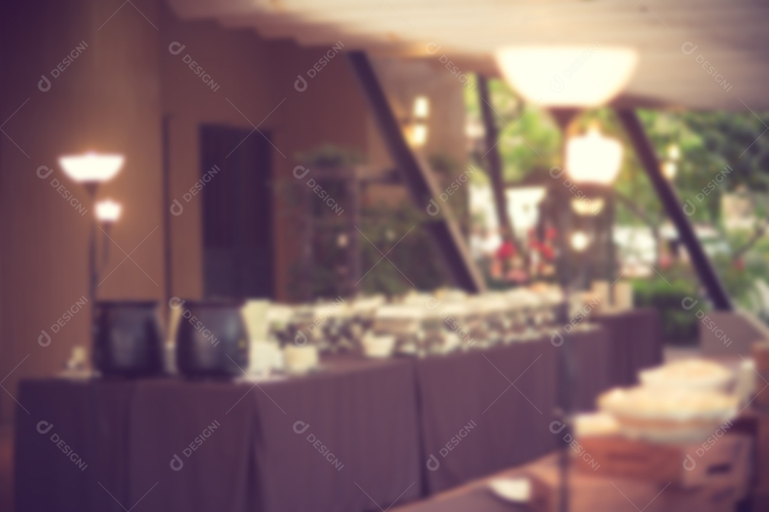 Restaurante Blur - imagem de estilo de efeito vintage.