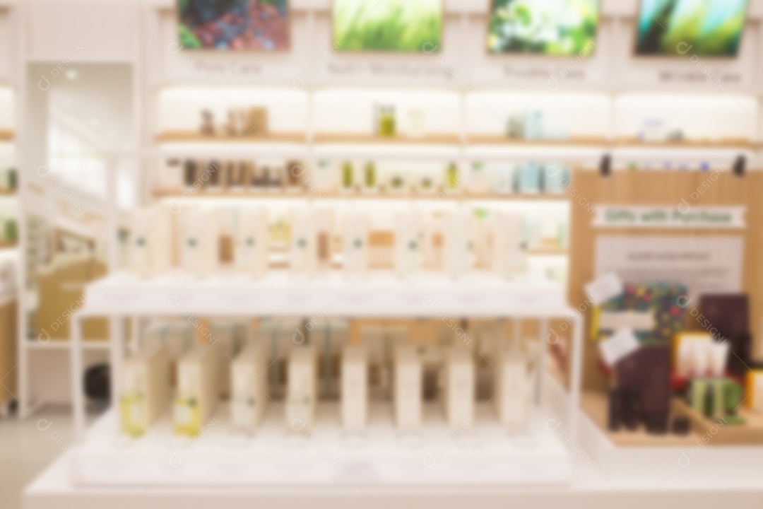 Desfocar farmácia de fundo abstrato com os clientes. visão embaçada.