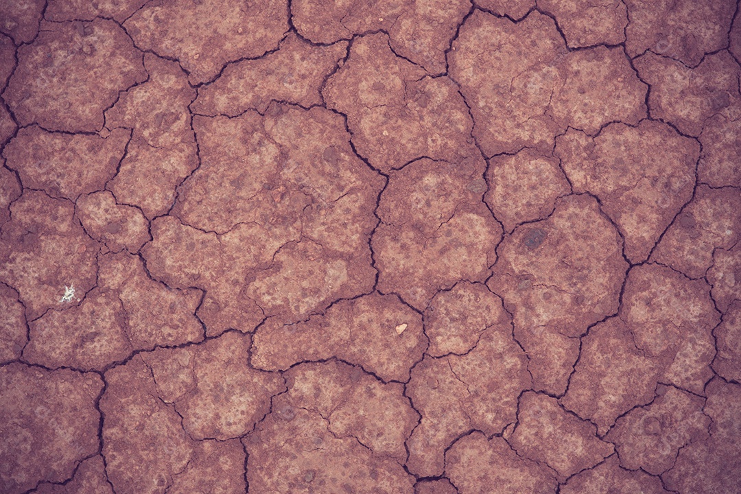 Textura de terra rachada cor vintage.