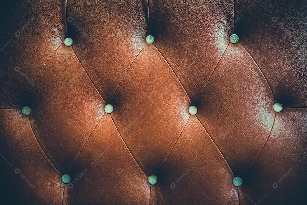 Fundo de estofamento de couro genuíno para uma decoração de luxo