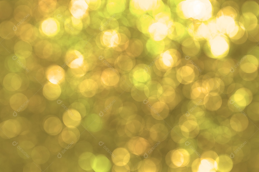 Abstrato circular fundo amarelo bokeh