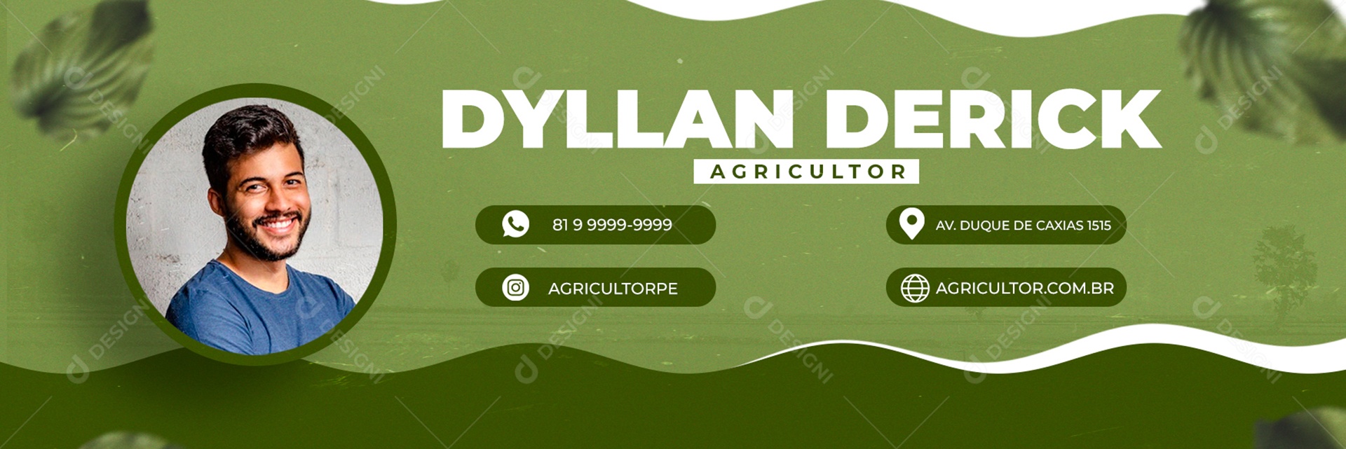 Assinatura de E-mail Agricultor PSD Editável