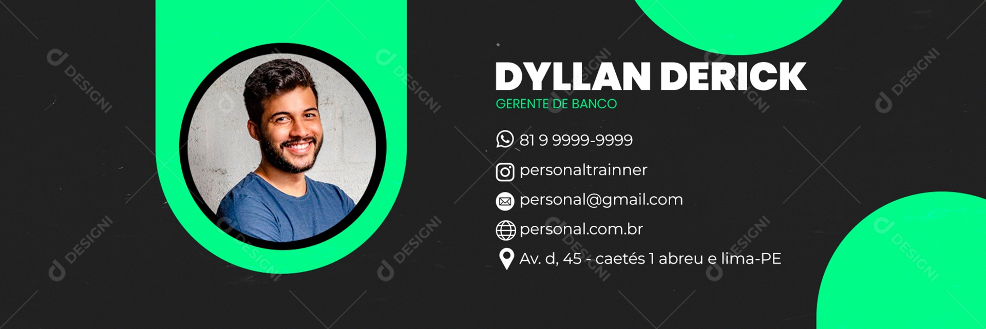 Assinatura de E-mail Banco PSD Editável