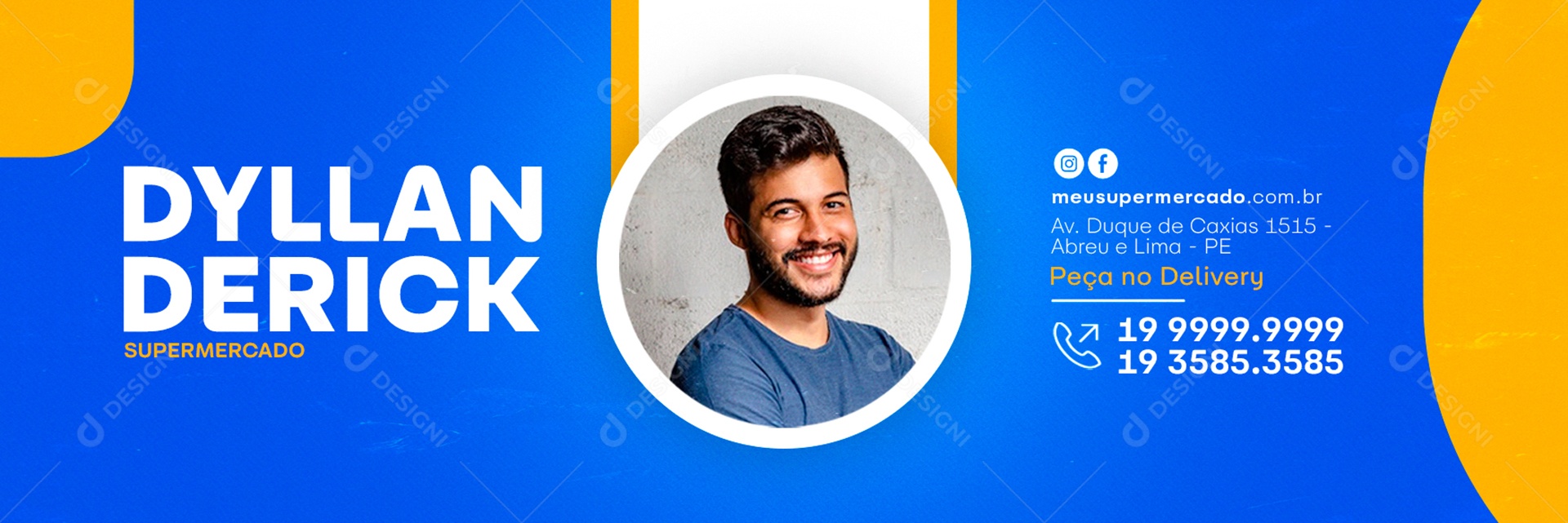 Assinatura de E-mail Supermercado PSD Editável