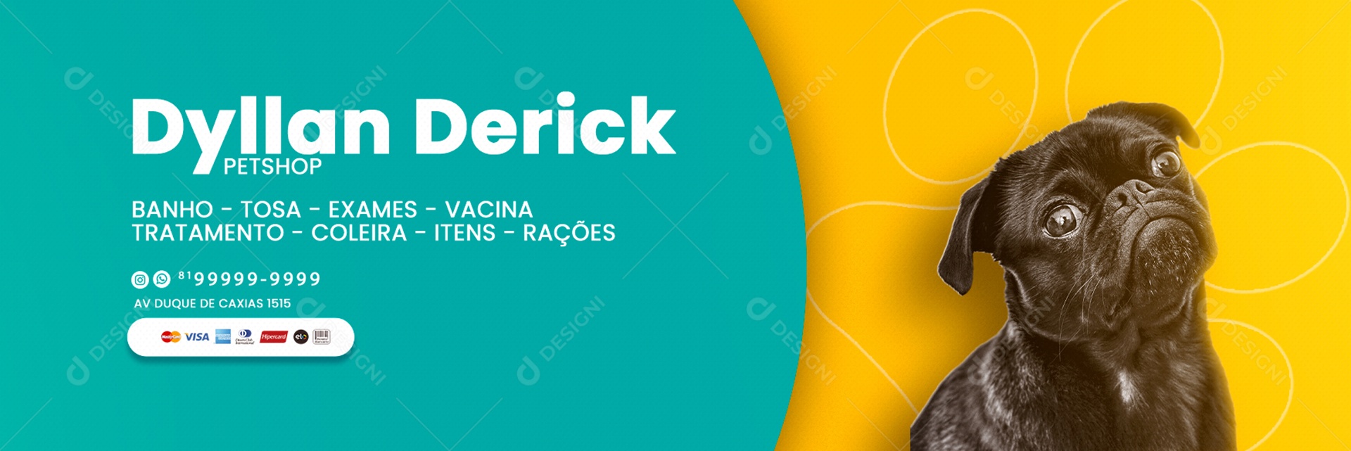 Assinatura de E-mail Petshop PSD Editável