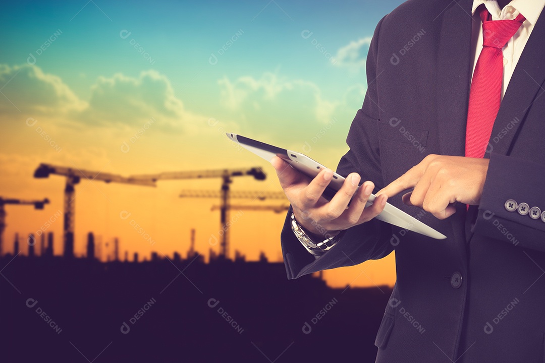 Conceito de comunicações de negócios e mobilidade