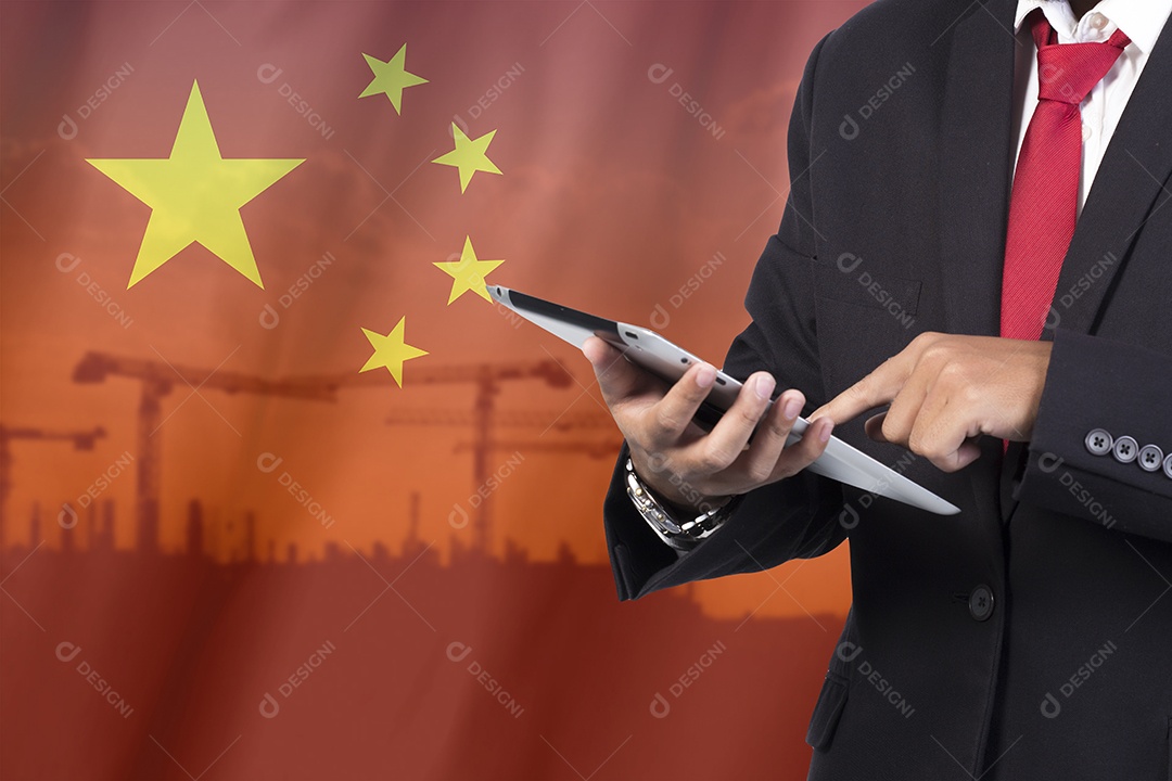 Conceito de comunicações de negócios e mobilidade.