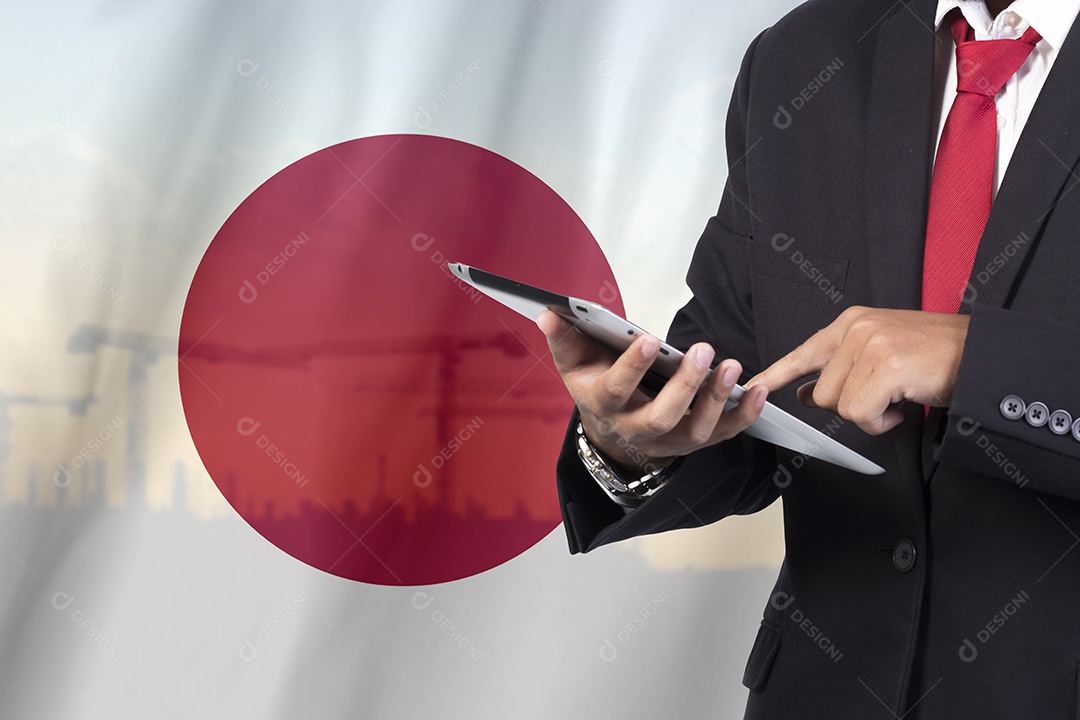 Conceito de comunicações de negócios e mobilidade.