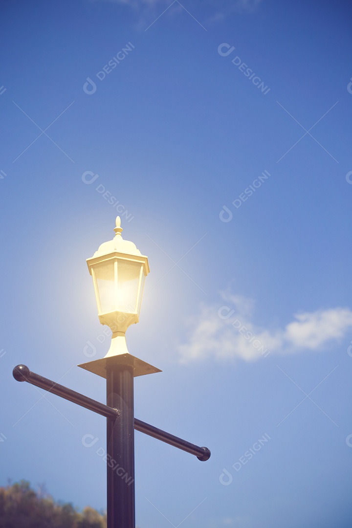 Luzes de rua cor vintage.