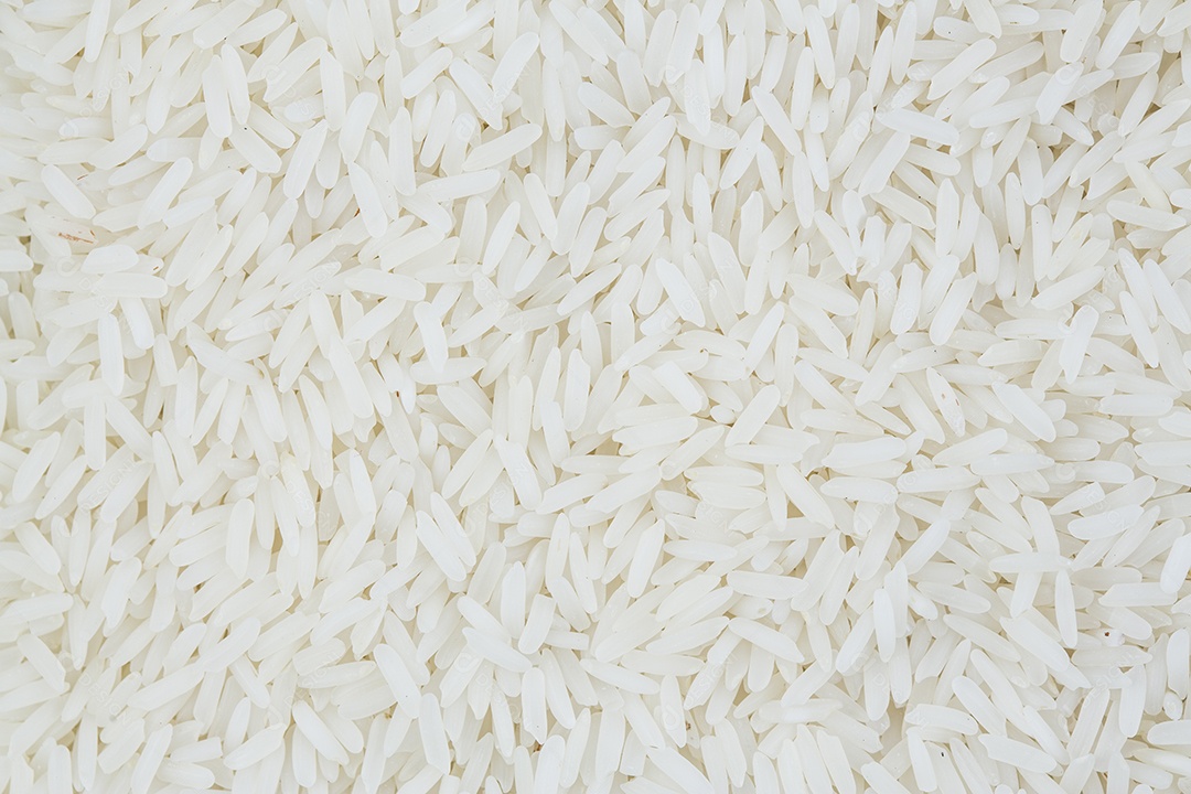 Textura de grãos de arroz branco
