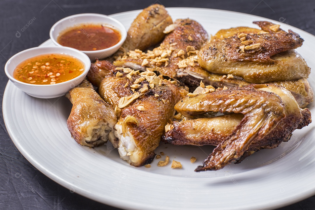 Delicioso churrasco de frango