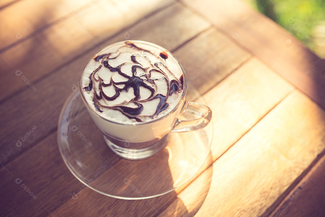 Xícara de café cor vintage