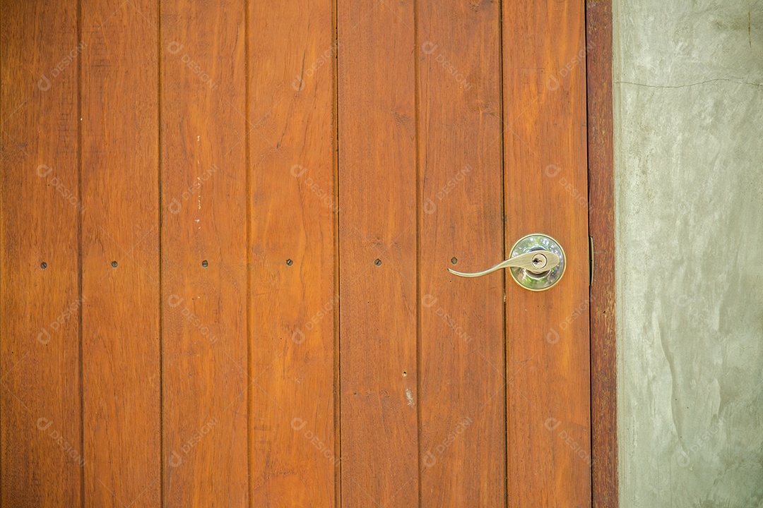 Maçaneta da porta vintage de perto.