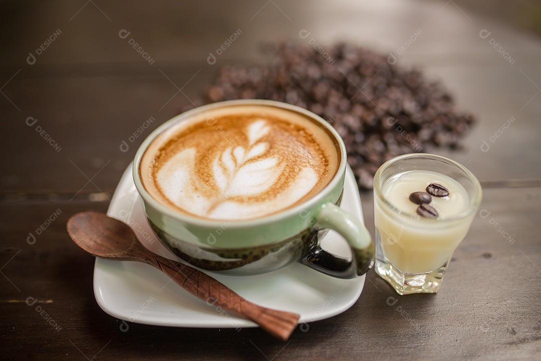 Café com grão de café