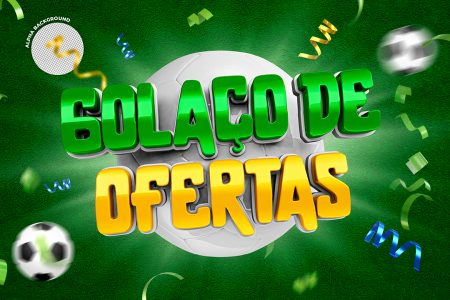 Selo 3D Golaço de Ofertas Para Composição PSD
