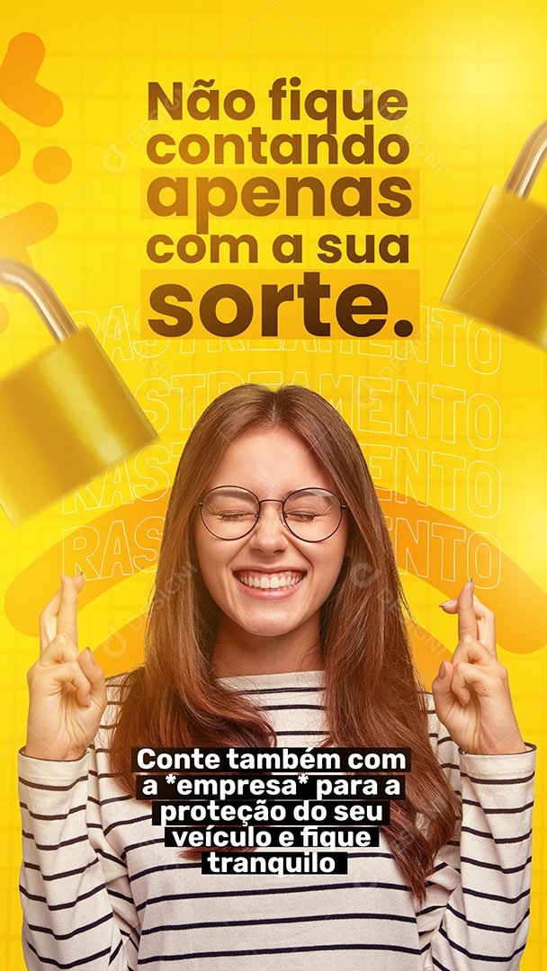 Social Media Rastreamento Veicular Não Fique Contando PSD Editável