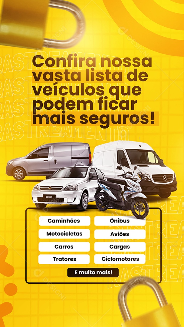 Social Media Rastreamento Veicular Confira Nossas Vasta Lista PSD Editável