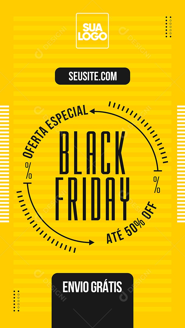 Story Ofertas Black Preços Baixos Nunca Vistos Social Media PSD Editável