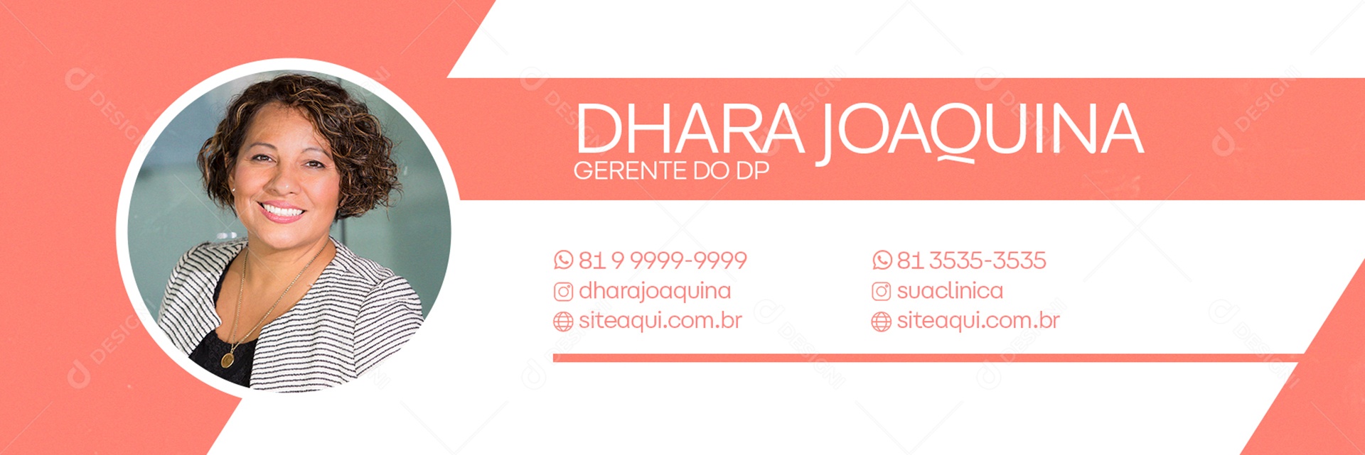 Assinatura de E-mail Estética PSD Editável