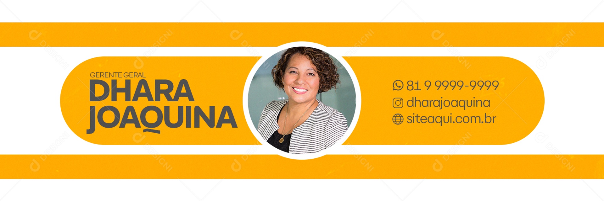 Assinatura de E-mail Estética PSD Editável